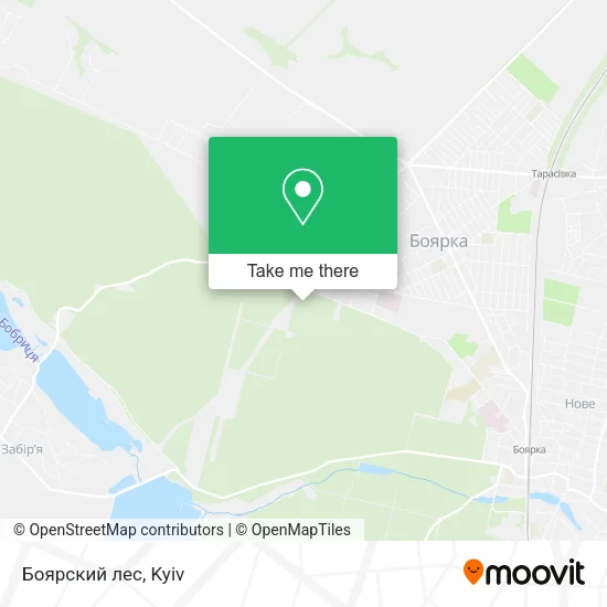 Карта Боярский лес