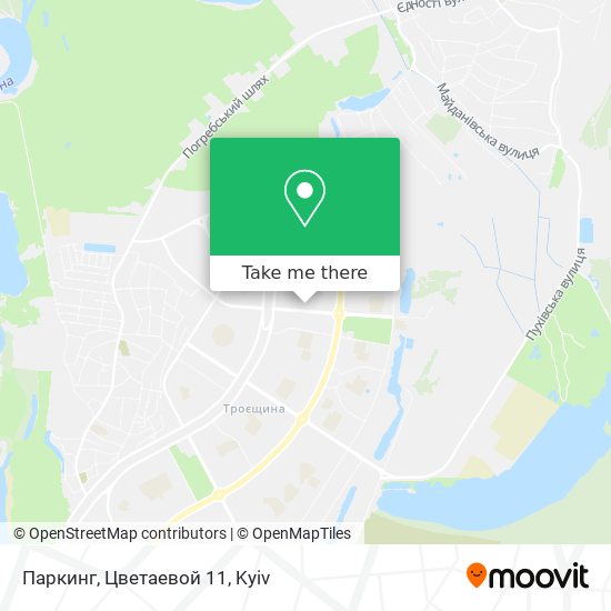 Паркинг, Цветаевой 11 map
