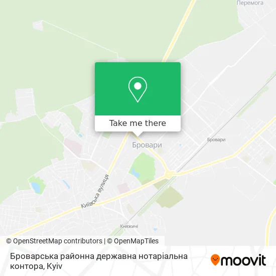 Карта Броварська районна державна нотаріальна контора