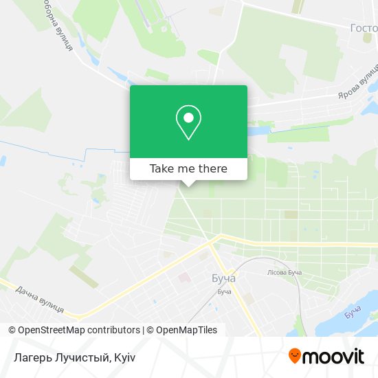 Лагерь Лучистый map