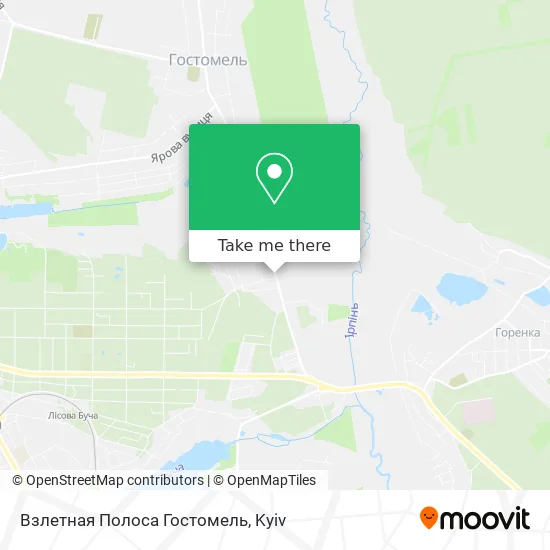 Взлетная Полоса Гостомель map