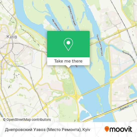 Днепровский Узвоз (Место Ремонта) map