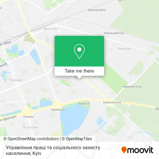 Карта Управління  праці та соціального захисту населення