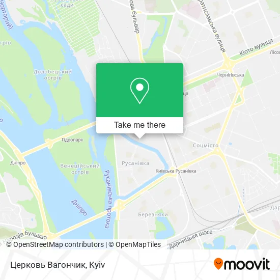 Карта Церковь Вагончик