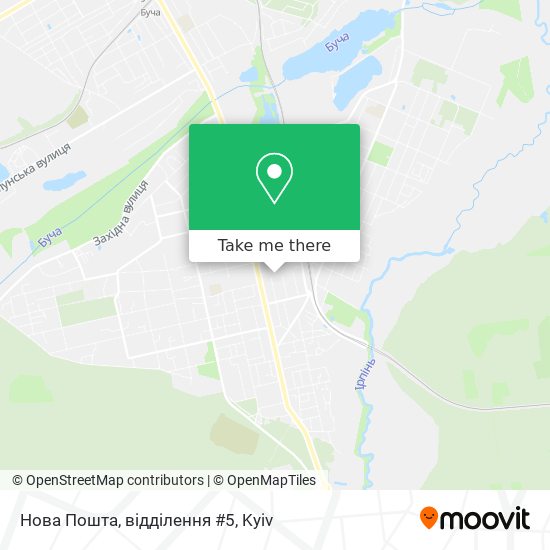 Нова Пошта, відділення #5 map