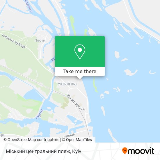 Міський центральний пляж map