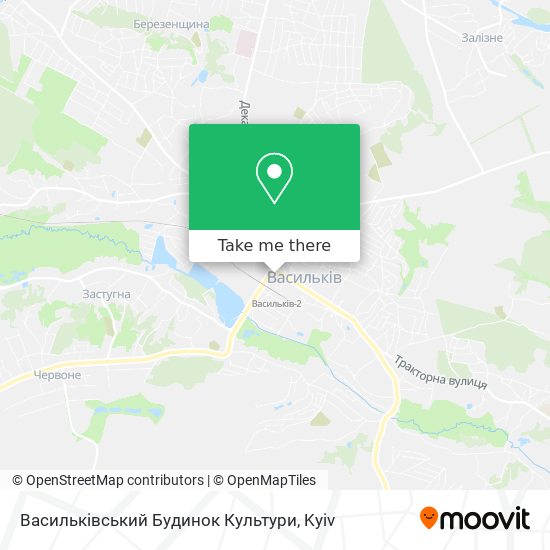 Карта Васильківський Будинок Культури