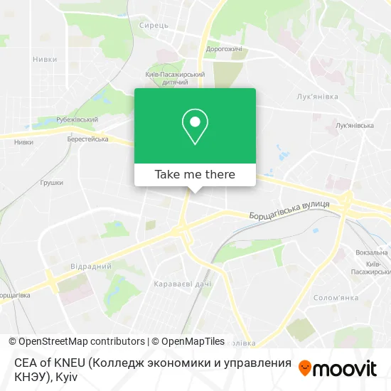Карта CEA of KNEU (Колледж экономики и управления КНЭУ)