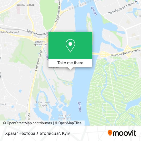 Карта Храм "Нестора Летописца"