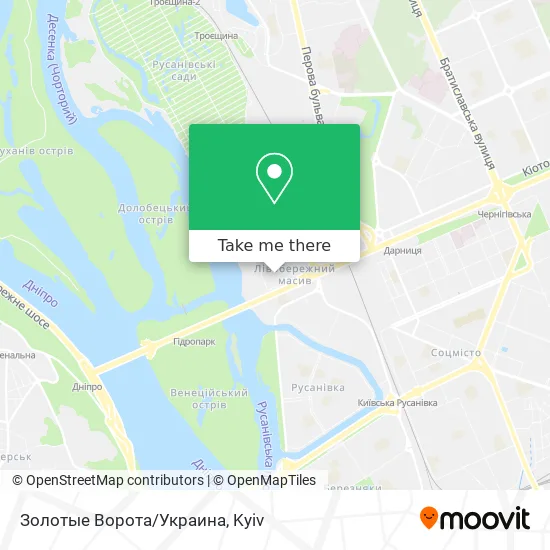 Золотые Ворота/Украина map