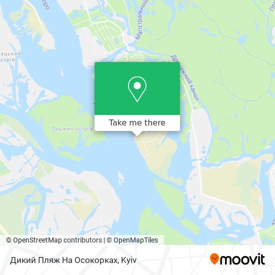 Дикий Пляж На Осокорках map