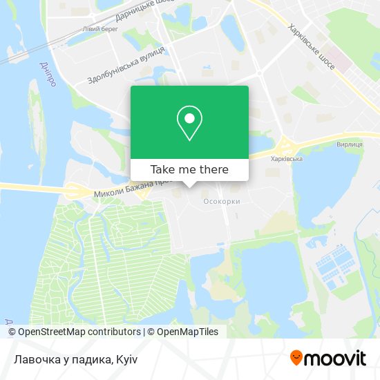 Лавочка у падика map