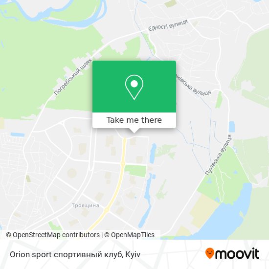 Orion sport спортивный клуб map