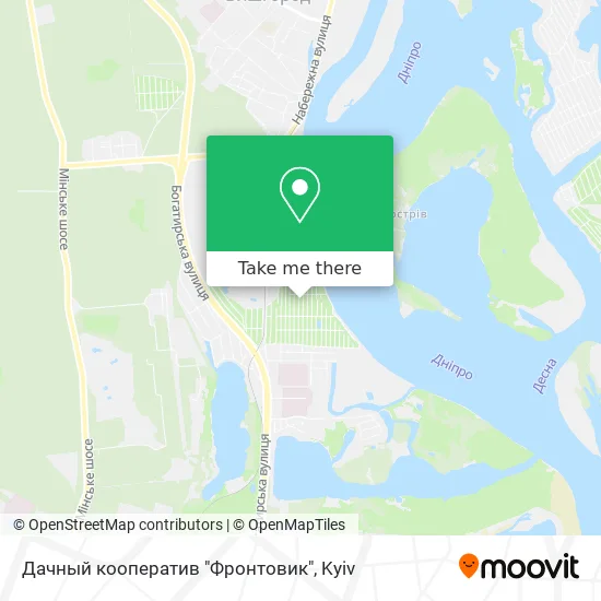 Дачный кооператив "Фронтовик" map