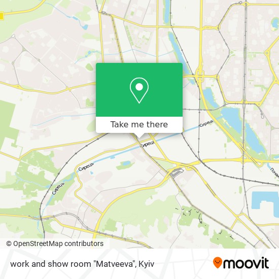 work and show room "Matveeva" map