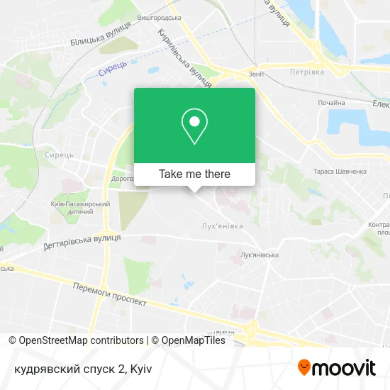 Карта кудрявский спуск 2