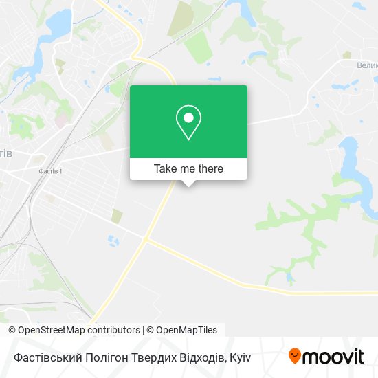 Карта Фастівський Полігон Твердих Відходів