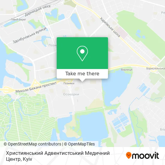 Християнський Адвентистський Медичний Центр map