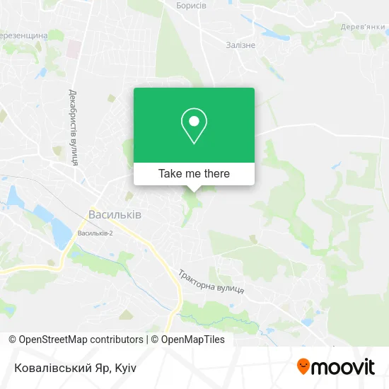 Карта Ковалівський Яр