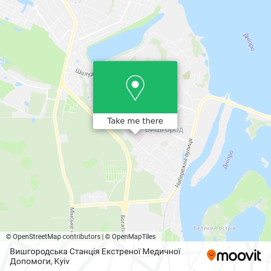 Вишгородська Станція Екстреної Медичної Допомоги map