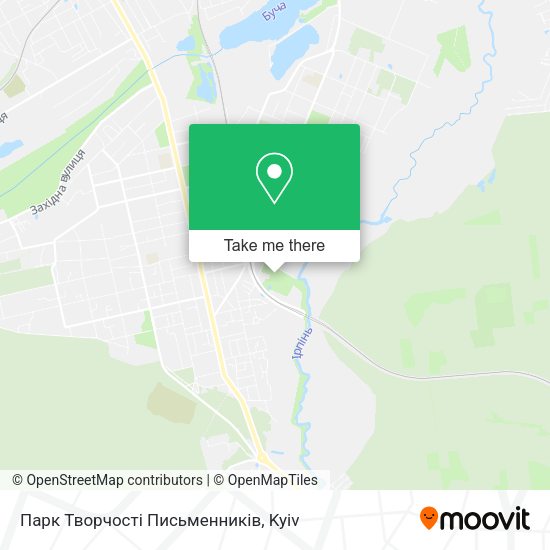 Карта Парк Творчості Письменників