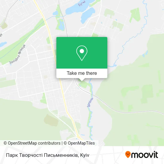 Карта Парк Творчості Письменників