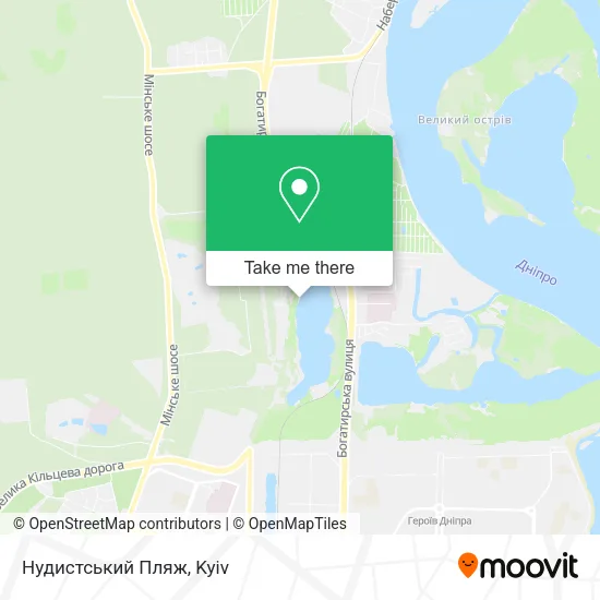 Карта Нудистський Пляж