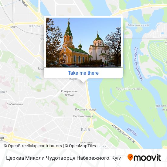 Карта Церква Миколи Чудотворця Набережного