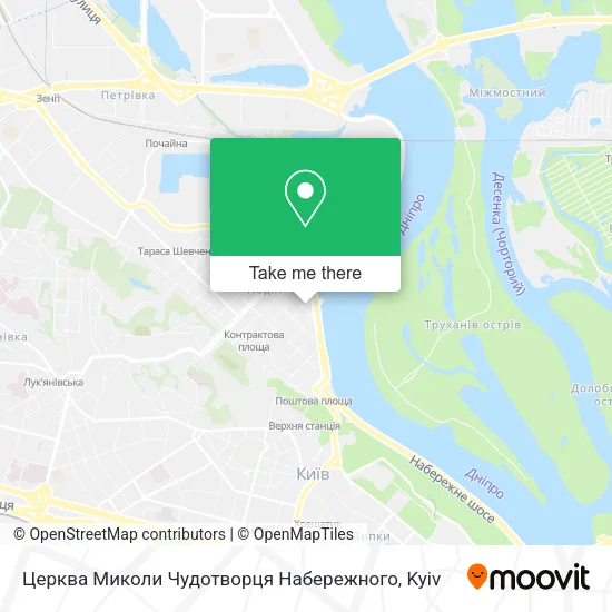 Карта Церква Миколи Чудотворця Набережного