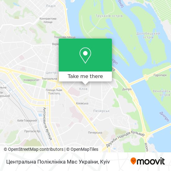 Центральна Поліклініка Мвс України map