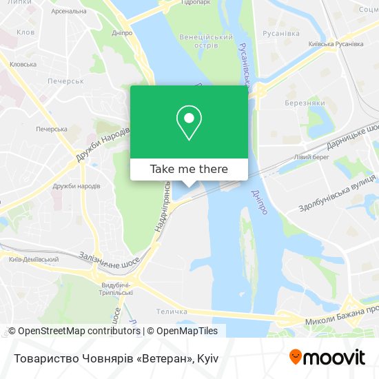 Товариство Човнярів «Ветеран» map