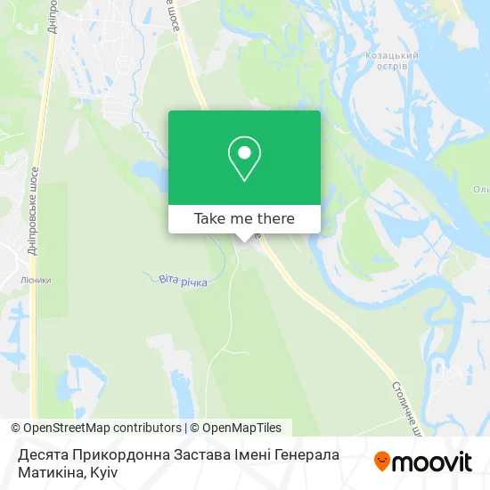 Десята Прикордонна Застава Імені Генерала Матикіна map