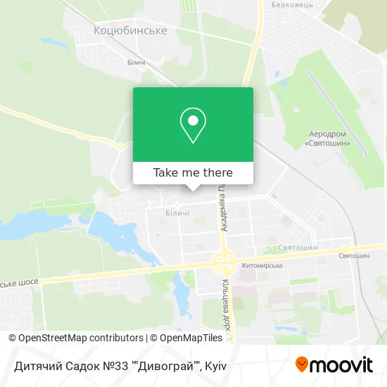 Дитячий Садок №33 ""Дивограй"" map