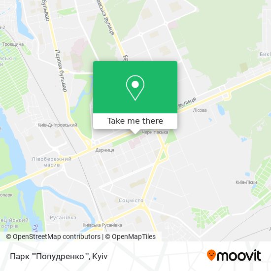 Парк ""Попудренко"" map