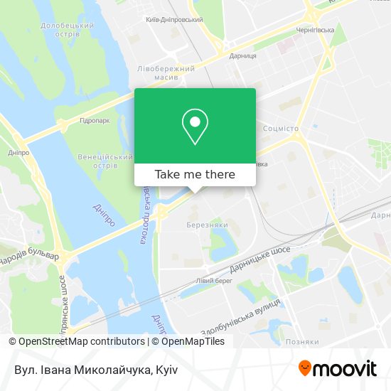 Вул. Івана Миколайчука map