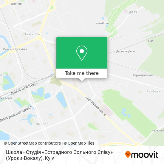 Школа - Студія «Естрадного Сольного Співу» (Уроки-Вокалу) map