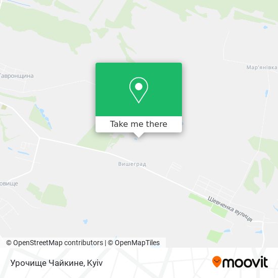 Урочище Чайкине map