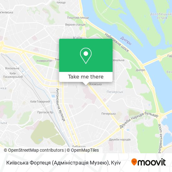 Карта Київська Фортеця (Адміністрація Музею)