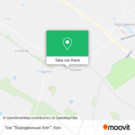 Тов ""Бородянське Хпп"" map