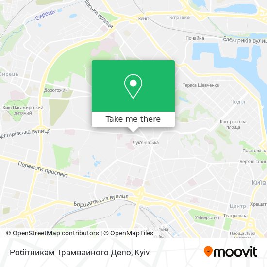 Робітникам Трамвайного Депо map