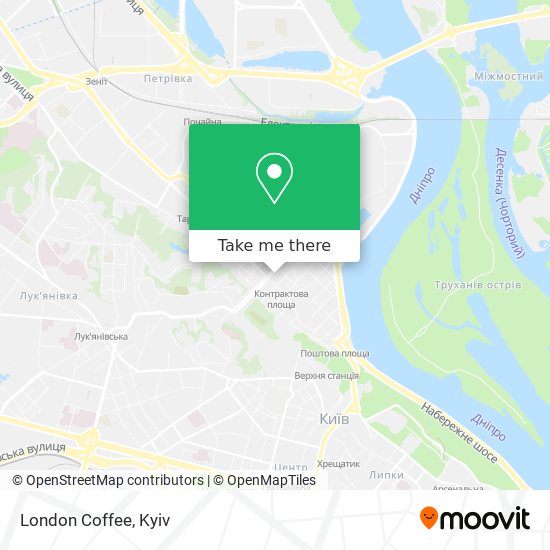 London Coffee map