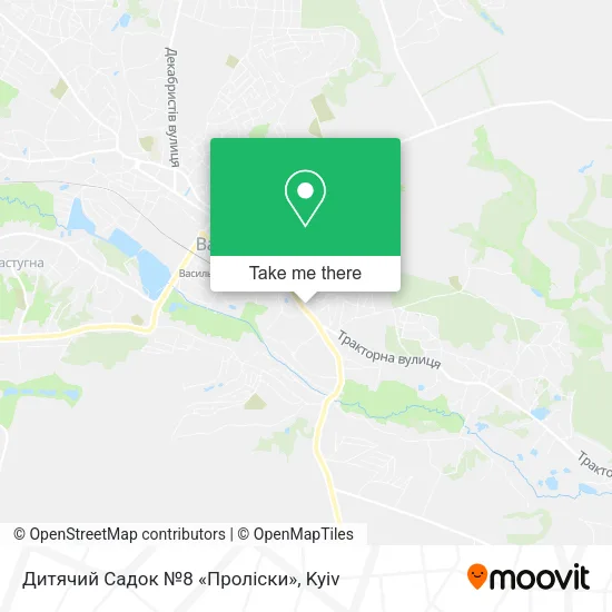 Карта Дитячий Садок №8 «Проліски»