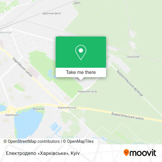 Карта Електродепо «Харківське»