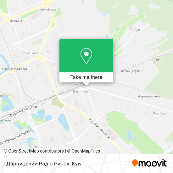 Карта Дарницький Радіо Ринок