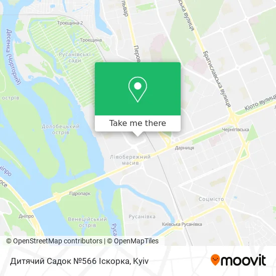Дитячий Садок №566 Іскорка map