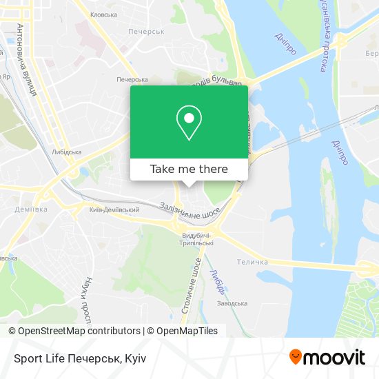 Sport Life Печерськ map