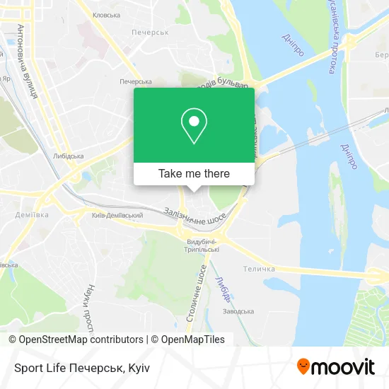 Карта Sport Life Печерськ