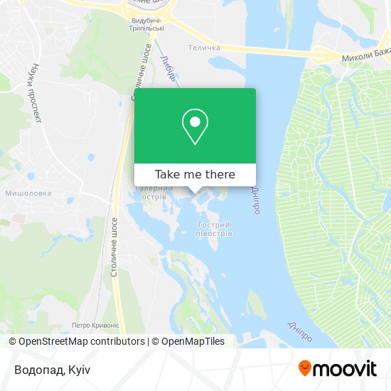 Карта Водопад
