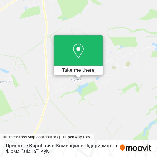 Карта Приватне Виробничо-Комерційне Підприємство Фірма ""Ліана""