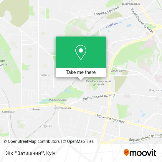 Карта Жк ""Затишний""